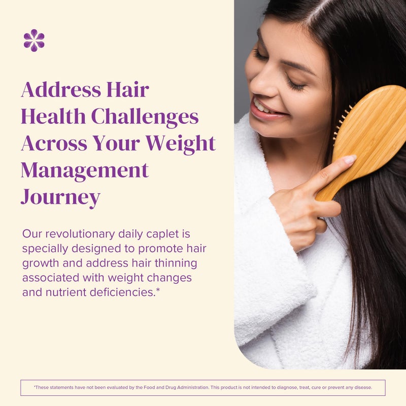 BariMelts Hair Health+ â€“ Helps Reduce Hair Thinning for GLP-1 Users or Bariatric Patients â€“ Hair Growth Supplement with Clinically Studied AnaGainâ„¢ Nu and Keratin â€“ 1-Month Supply - Image 5