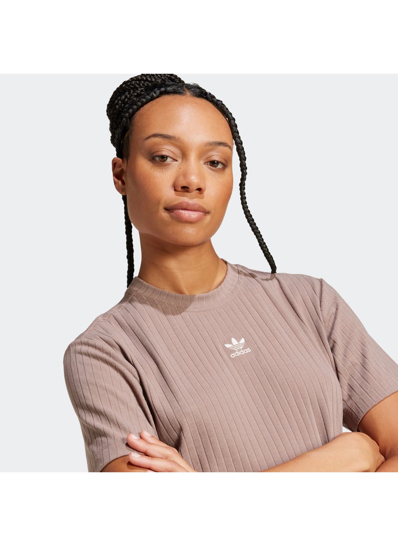 adidas Originals Essentials Wide Ribbed T-Shirt  - Image 3
