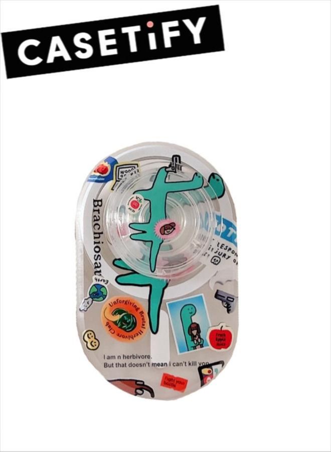 Casetify Dinosaur Phone Grip Stand Compatible with MagSafe, MagSafe Phone Grip Holder, Wireless Charging Compatible - Image 1