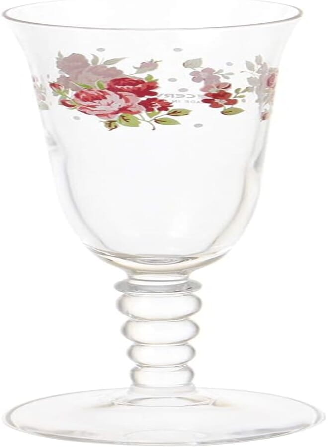 Cerve Bamboo Panda Glass Goblet Set, 3 Pieces - 310 ml