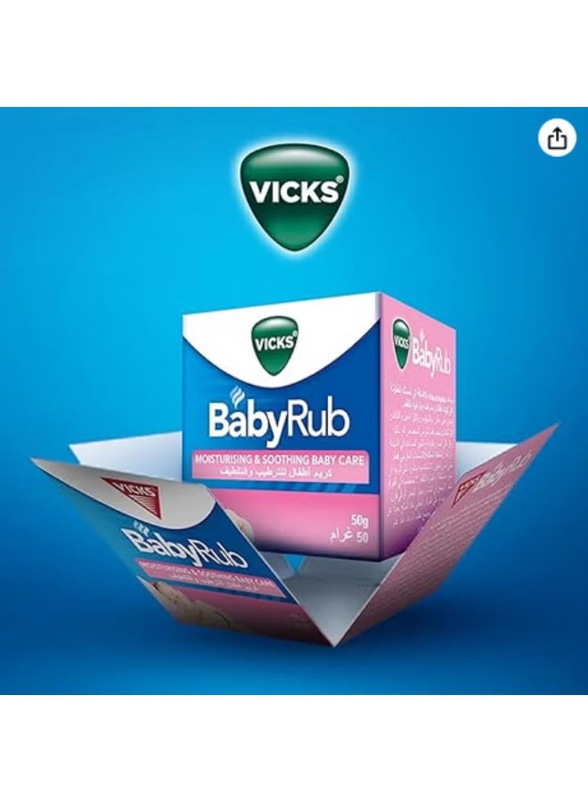 Vicks VapoRub Moisturising And Soothing Baby Rub 50gm - Image 3