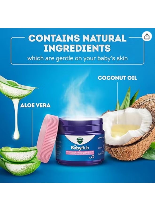 Vicks VapoRub Moisturising And Soothing Baby Rub 50gm - Image 5
