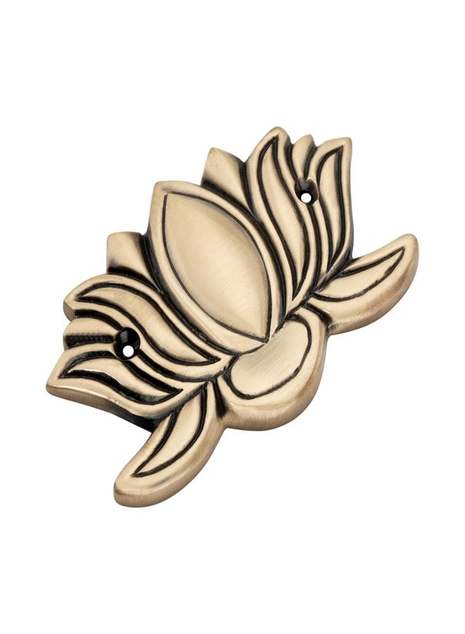 DEVDECOR , Brass Lotus Wall Hanging For Wall Door | Home Decor Hanging Brass Lotus Flower For Decoration Housewarming Gift Lotus Brass Wall Hanging (Small), 10.16 - Image 5