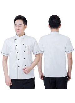NIBEMINENT Restaurant Kitchen Cook Jacket Hotel Chef Uniform Catering Cooking Shirt Bakery Waiter Clothes Cafe Bellboy Working Overalls  - Image 1