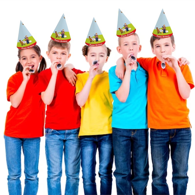 Untumble Farm Animal Birthday Decoration Party Hats | Barnyard Theme Party Decoration With Hats | Pack of 10 - Image 5