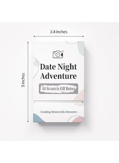 NIBEMINENT Valentines Day Gifts, 40 Date Ideas Card Games for Couples Date Night - Unique Date Deck Scratch Off Cards, Great Couple Gifts for Boyfriend- Romantic Newlywed Wedding for Him and Her  - Image 2