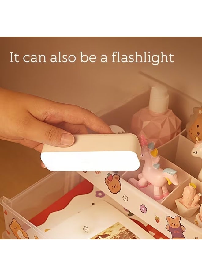 Goolsky 1pc Wall-Mounted Reading Light, Stick On Bunk Bed Lamp Dimmable Lights, Magnetic Mounted Under Cabinet Lighting Rechargeable Battery Operated, Wireless LED Closet Kitchen, Portable For Makeup Mirror - Image 4