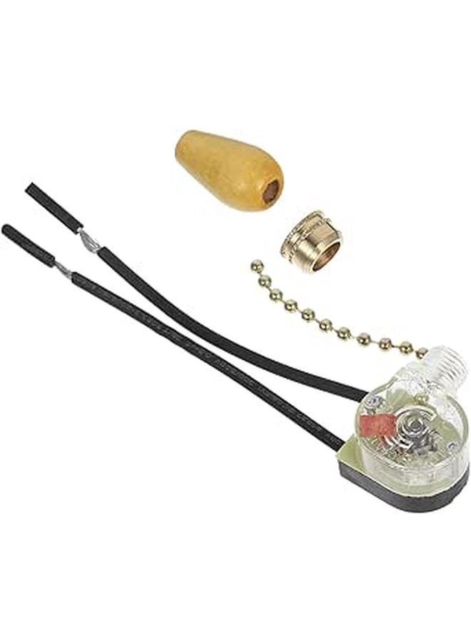 3 Pcs Golden Pull Chain Light Fixture Pendant Extenders For Ceiling Fans And Lights With Connector - Image 1