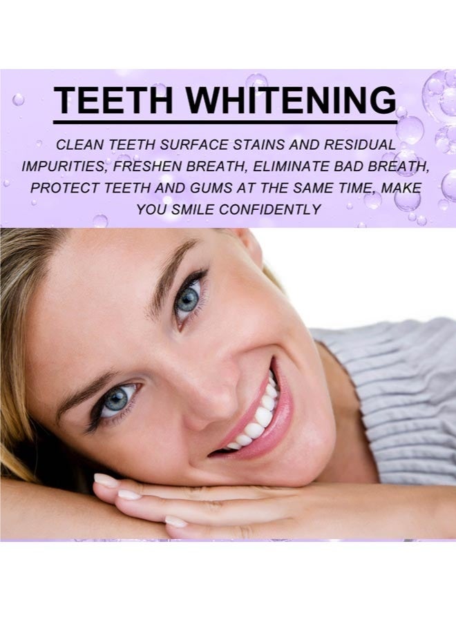 OUHOE Purple Toothpaste to Remove Tooth Stains and Change Yellow Teeth for Sensitive Teeth 30ml - Image 5