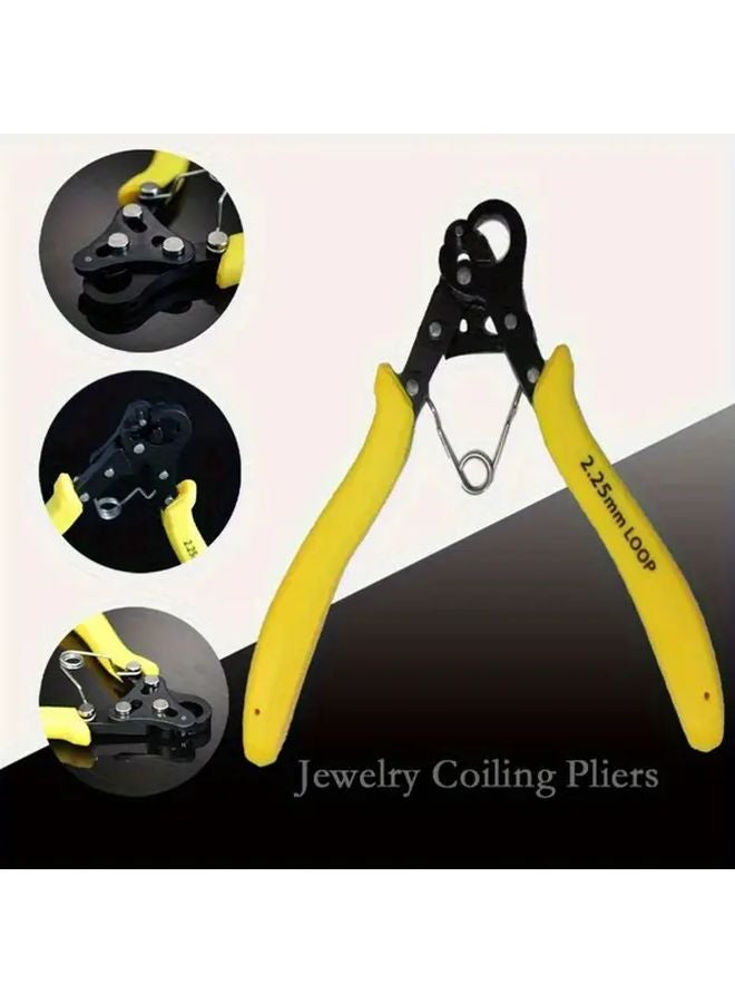 كماشة من الفولاذ الكربوني ذات أنف دائري 2 25 مم بطرف حلقي لصناعة المجوهرات - Image 2