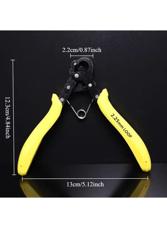 كماشة من الفولاذ الكربوني ذات أنف دائري 2 25 مم بطرف حلقي لصناعة المجوهرات - Image 4