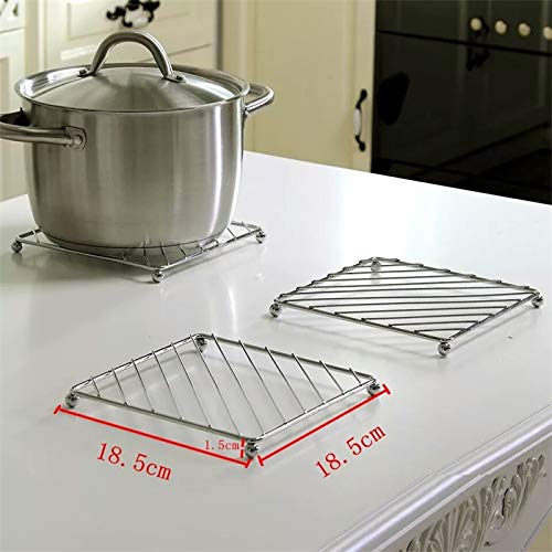 Puno PUNO Stainless Steel Kitchen Hot Mat1 PieceHot Utensil StandHot mats for Dining TableHot Pot Standhot mat for Kitchen - Image 1