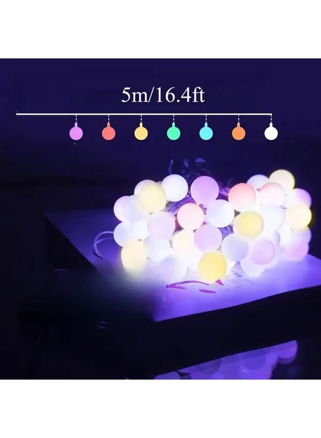 أضواء الجنّية الملونة بـ 100 مصباح LED بطول 10 أمتار لتزيين حفلات عيد الميلاد - Image 3