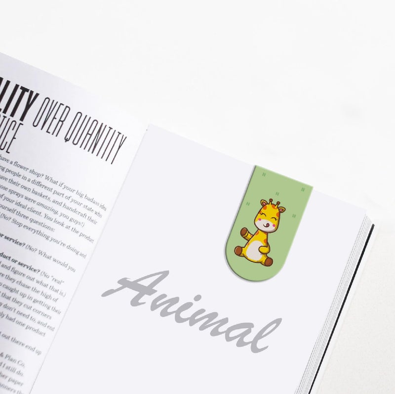 Papboo Pack of 6 Cute Animal Bookmarks,Matte Finished Gifts for Book Readers Writers,Aesthetic Bookmarks - Image 4