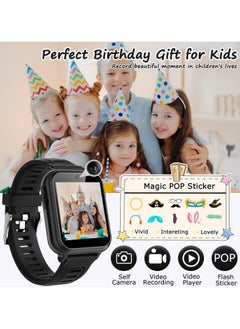 FARROBIZZ Smart Watch for Kids Waterproof Boys Girls Learning Toys Watches with 26 Puzzle Games Camera Video Music Player Pedometer HD Touchscreen Alarm Clock Flashlight Children Age 3-12  - Image 4