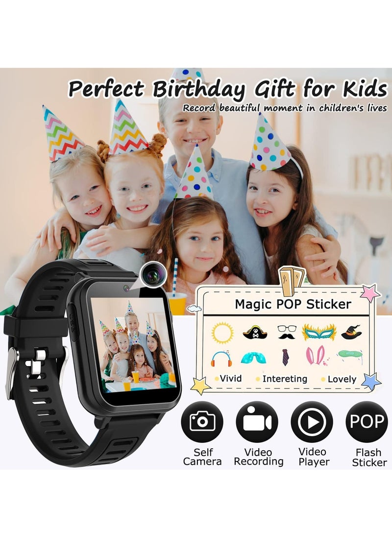 FARROBIZZ Smart Watch for Kids Waterproof Boys Girls Learning Toys Watches with 26 Puzzle Games Camera Video Music Player Pedometer HD Touchscreen Alarm Clock Flashlight Children Age 3-12  - Image 4