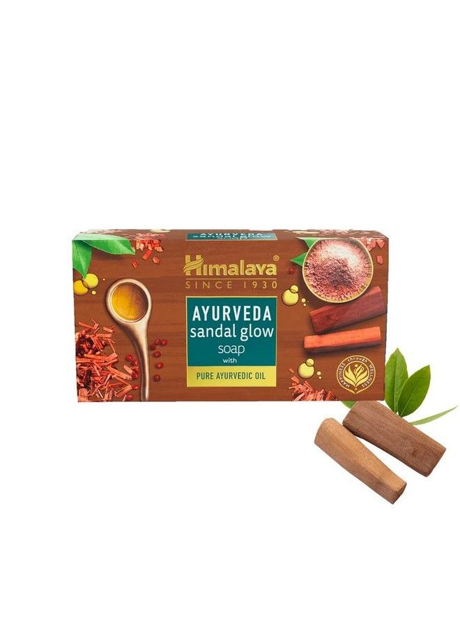 Himalaya Ayurveda Sandal Glow Soap 75 Gm (Pack Of 4 300 Gm)  - Image 3
