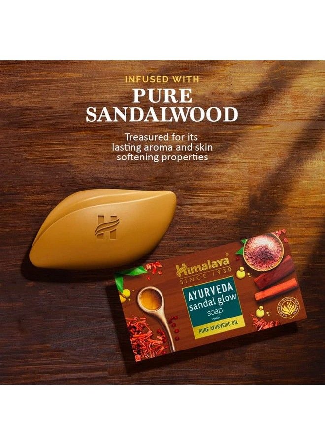 Himalaya Ayurveda Sandal Glow Soap 75 Gm (Pack Of 4 300 Gm)  - Image 5