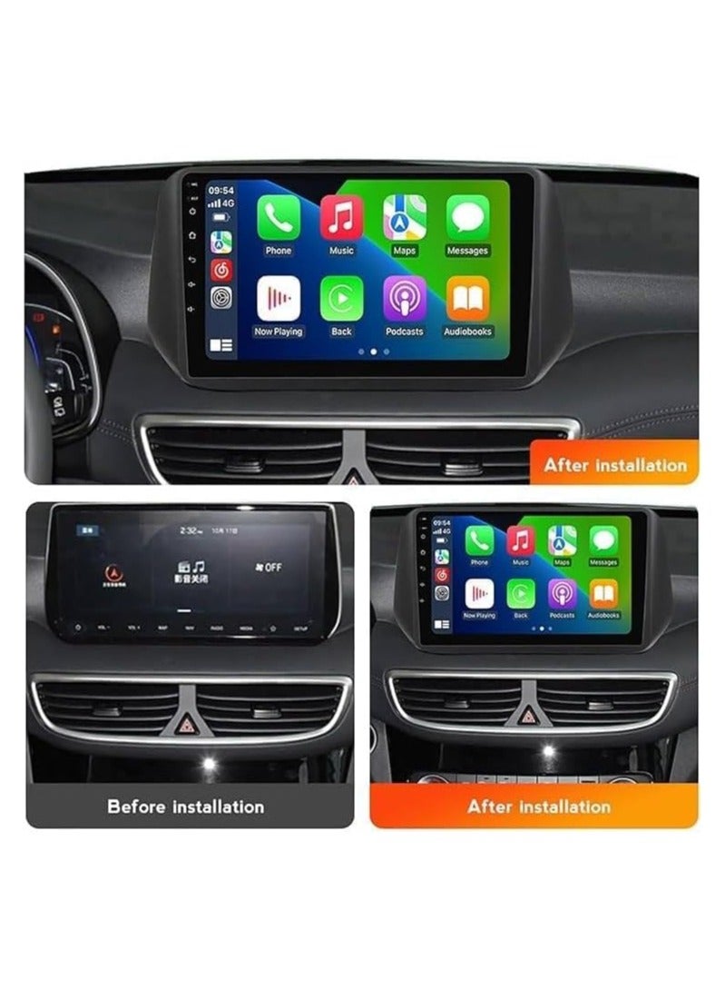 SHEZA STAR Android Car Stereo for Hyundai Tucson 2019-2021 8GB RAM 128GB ROM Support SIM Card, Carplay, Mirror Link Wi-Fi BT, Radio GPS Navigation, 9 Inch IPS Touch Screen with AHD Camera Included - Image 2