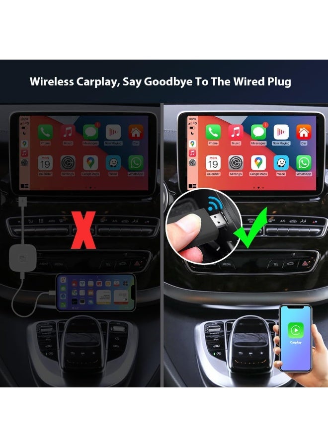 CarPlay & Android Auto Wireless Adapter – Stable Fast Connection Wireless Adapter for CarPlay/Android Auto - Ultimate Performance: Unbeatable Stability, Low Latency, Siri/Google Assistant - Image 5