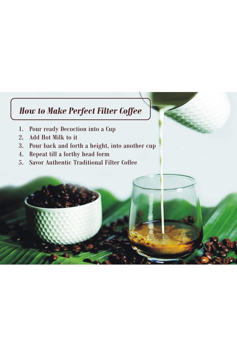 بيجاكا ماكينة تحضير قهوة باجاكا جنوب الهند - سعة 200 مل، ماكينة تحضير قهوة مدراس كابي كابي من الفولاذ المقاوم للصدأ، حجم متوسط يتسع من 2 إلى 4 أكواب، للمنزل والمطبخ - Image 5