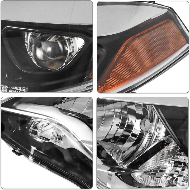 SOCKIR Projector LED Headlight Assembly for 2014-2016 Toyota Corolla - Driver and Passenger Side Replacement with Bulb - Image 4
