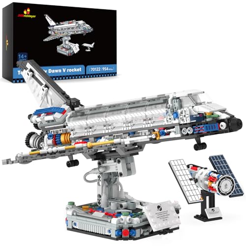 JMBricklayer Space Shuttle Building Sets for Adult Airplane Spaceship Space Toys for Kids Teens Gifts for adults Boys Girls 8 9 10 11 12 13 14 Collectible Display Model with Adjustable Stand 70122 - Image 1