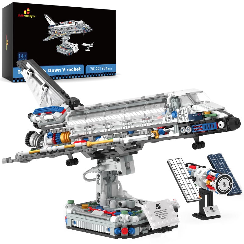 JMBricklayer Space Shuttle Building Sets for Adult Airplane Spaceship Space Toys for Kids Teens Gifts for adults Boys Girls 8 9 10 11 12 13 14 Collectible Display Model with Adjustable Stand 70122 - Image 2