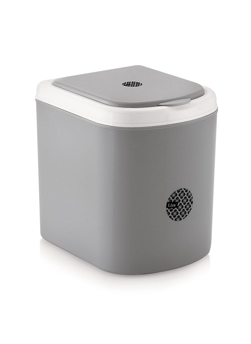 Nabhya Nabhya Combo Of 2Pc Mini Waste Bin Disposal Dustbin for Car Office Desk and Home Use Grey  - Image 3