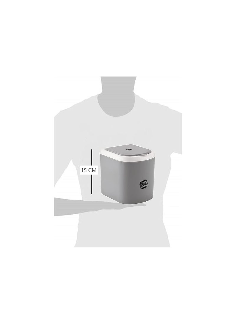 Nabhya Nabhya Combo Of 2Pc Mini Waste Bin Disposal Dustbin for Car Office Desk and Home Use Grey  - Image 4