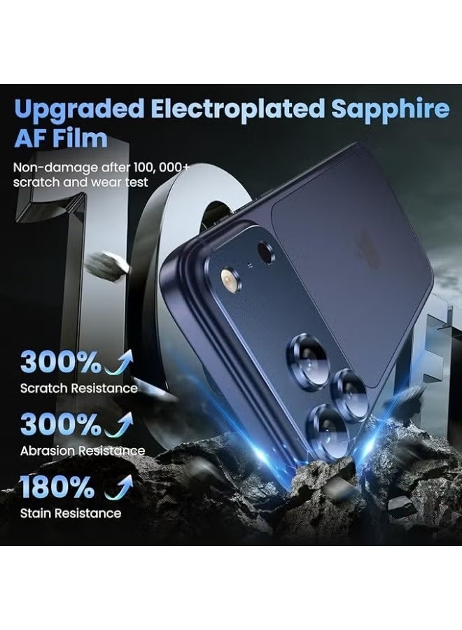 Camera protector for Apple iPhone 17 Pro - Back Camera Lens Glass Protector - 9H hardness HD clear protective glass - Lens shield/scratch-resistant camera glass protector/scratch-resistant/case compatible - Blue - Image 2