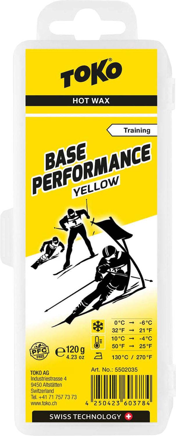 Toko Base Performance Hot Wax NF NonFluoro 120 g Yellow - Image 5