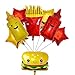 LYK 8PCS Hamburger Hot Dog Ketchup Bottles Mustard Bottles Foil Mylar Balloons Food Balloons for Birthday Barbecue Picnic Cookout Fast Food Snacks Baby Shower Party Decorations - Image 2