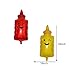 LYK 8PCS Hamburger Hot Dog Ketchup Bottles Mustard Bottles Foil Mylar Balloons Food Balloons for Birthday Barbecue Picnic Cookout Fast Food Snacks Baby Shower Party Decorations - Image 4