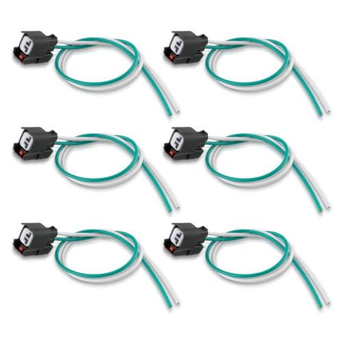 GoaMotors 6pcs Fuel Injector Alternator Connector EV6 Plug Pigtail Wiring Repair Harness for Jeep for Dodge Dakota Challenger for Wrangler JK TJ for Chrysler 300 - Image 1