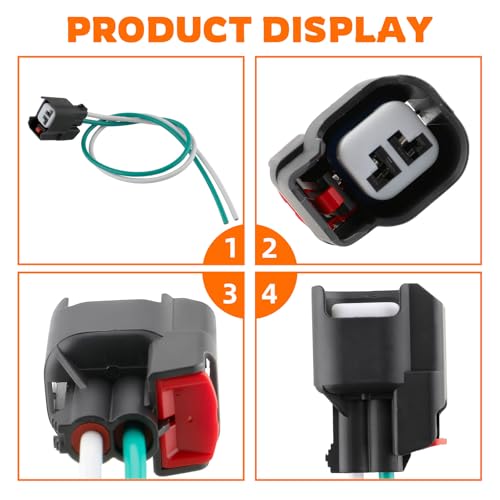 GoaMotors 6pcs Fuel Injector Alternator Connector EV6 Plug Pigtail Wiring Repair Harness for Jeep for Dodge Dakota Challenger for Wrangler JK TJ for Chrysler 300 - Image 4