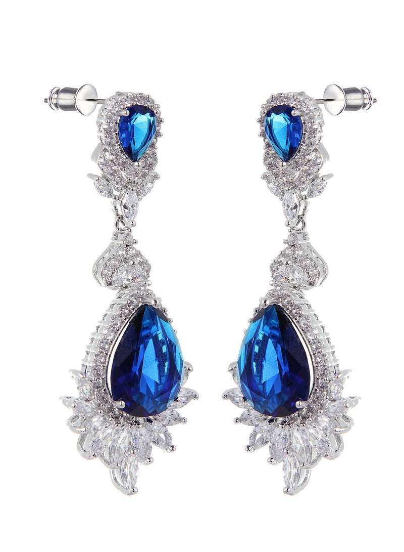 Fashion Wedding Dress Water Drop Earrings Gift - Image 1