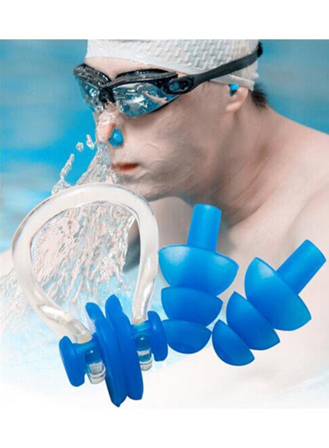 COYO 2 Pieces Silicone Swimming Nose Clip and Earplug, Waterproof Silica Gel Surfing Nose Plug Protector Soft Latex Plugs for Kids and Adults - Image 3