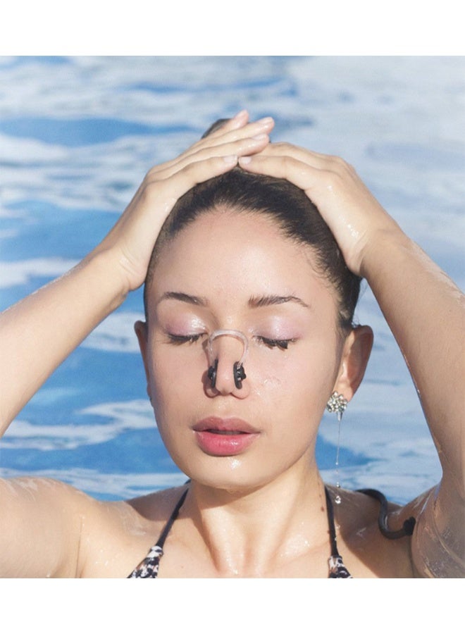 COYO 2 Pieces Silicone Swimming Nose Clip and Earplug, Waterproof Silica Gel Surfing Nose Plug Protector Soft Latex Plugs for Kids and Adults - Image 2