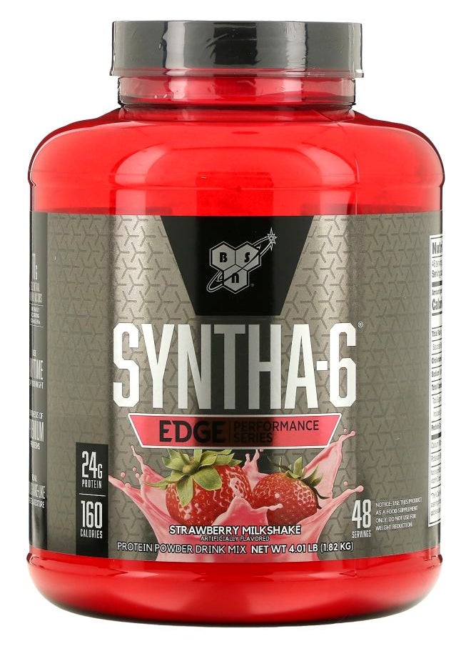 BSN Syntha-6 Edge Protein Powder Mix Strawberry Milkshake 4.01 lb (1.82 kg) 