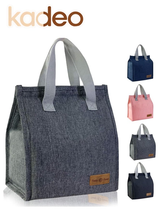 kadeo Waterproof  Lunch Bag, Reusable Portable Lunch Tote,Lunch Box Bag, Thermal Cooler Bag Ideal for Work Party Travel Picnic - Image 1