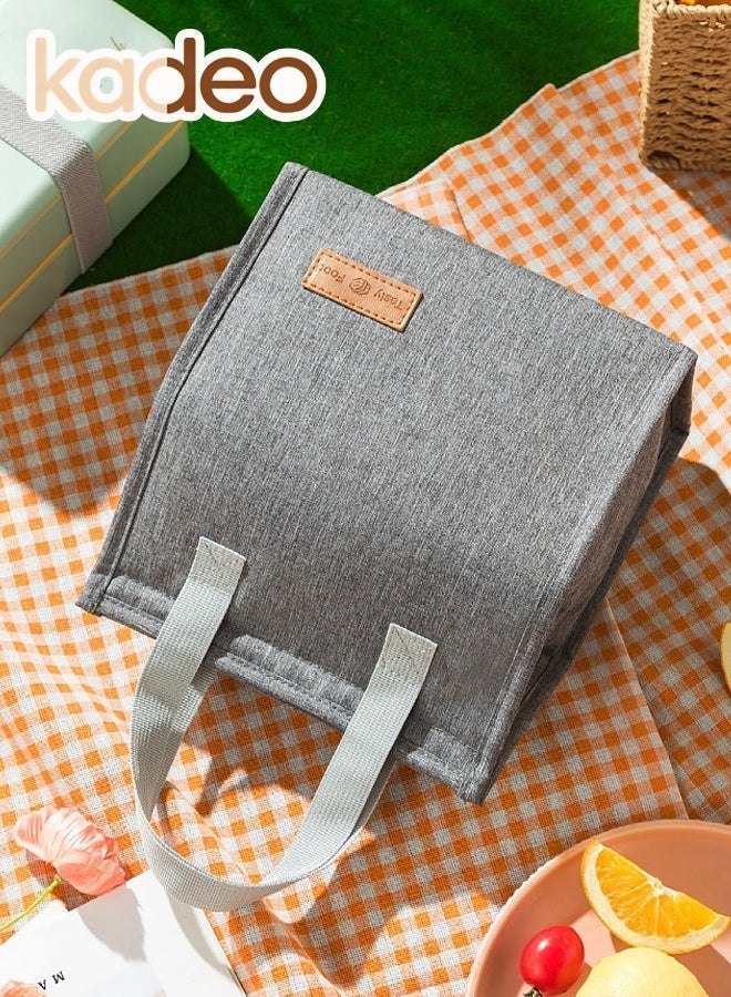 kadeo Waterproof  Lunch Bag, Reusable Portable Lunch Tote,Lunch Box Bag, Thermal Cooler Bag Ideal for Work Party Travel Picnic - Image 4
