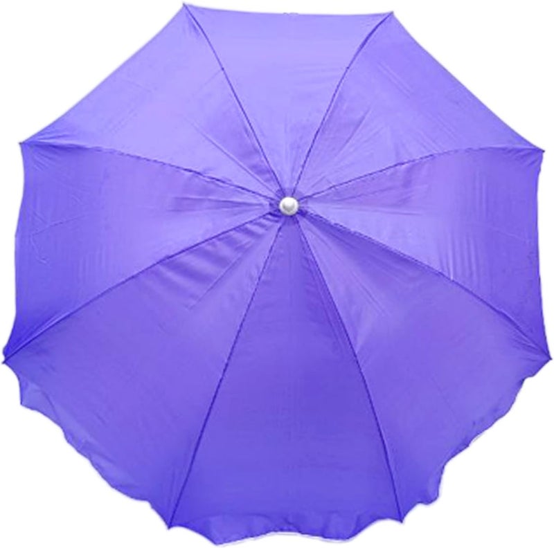 RAINPOPSON RAINPOPSON Outdoor Garden Umbrella With Stand Big Size Patio Garden Umbrella Purple 8Ft  - Image 2