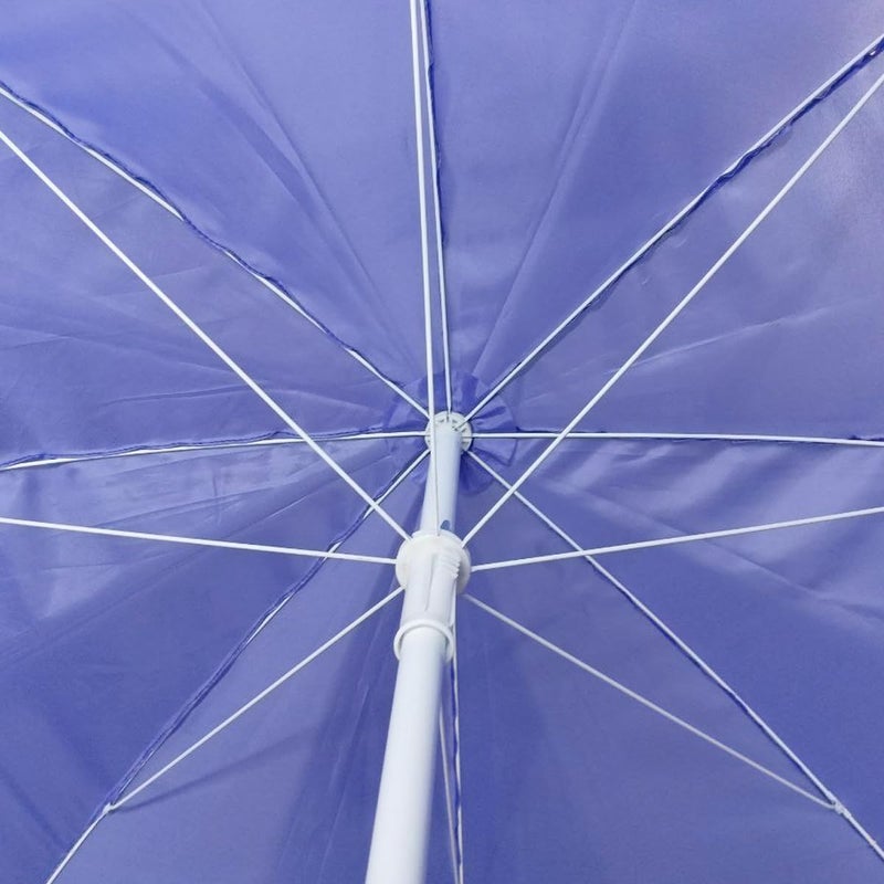 RAINPOPSON RAINPOPSON Outdoor Garden Umbrella With Stand Big Size Patio Garden Umbrella Purple 8Ft  - Image 3