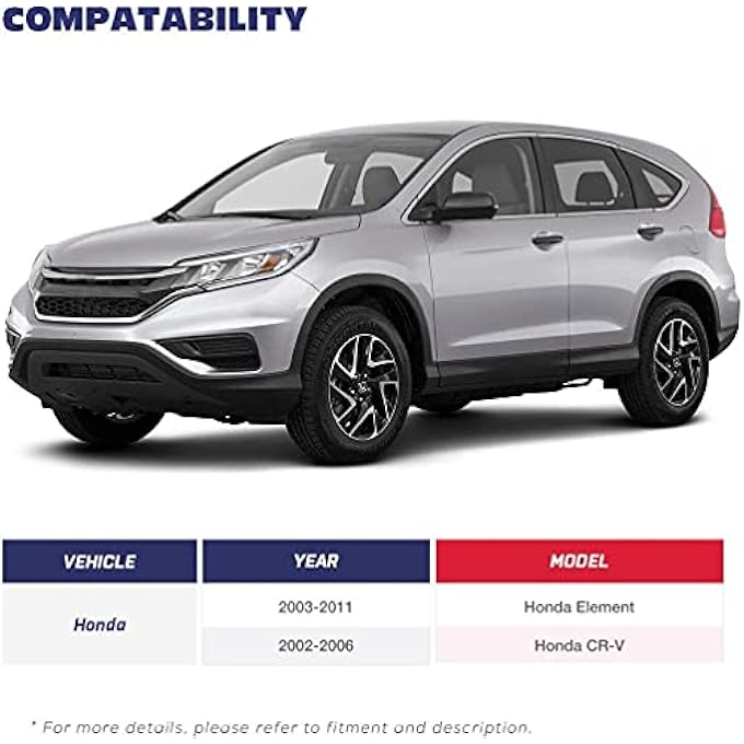 ريحني أذرع خلفية علوية للكامبر لمجموعة 20022006 CrV وقضيب التحكم 20032011 هوندا قابل للتعديل بزاوية 2 إلى 4 درجات - Image 5