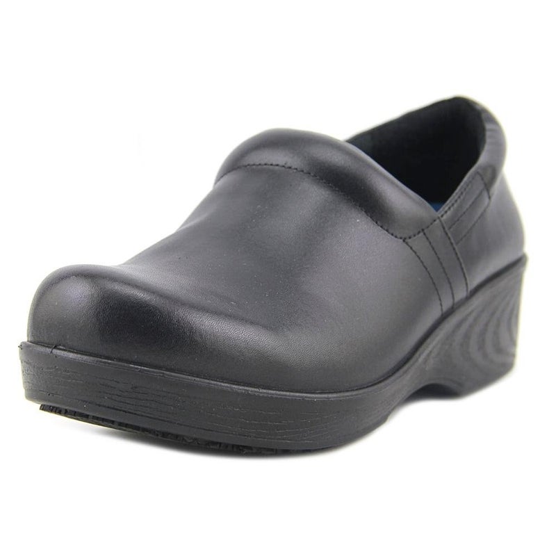 Dr Scholls Shoes Womens Dynamo Slip Resistant Work ClogBlack Leather7 Wide