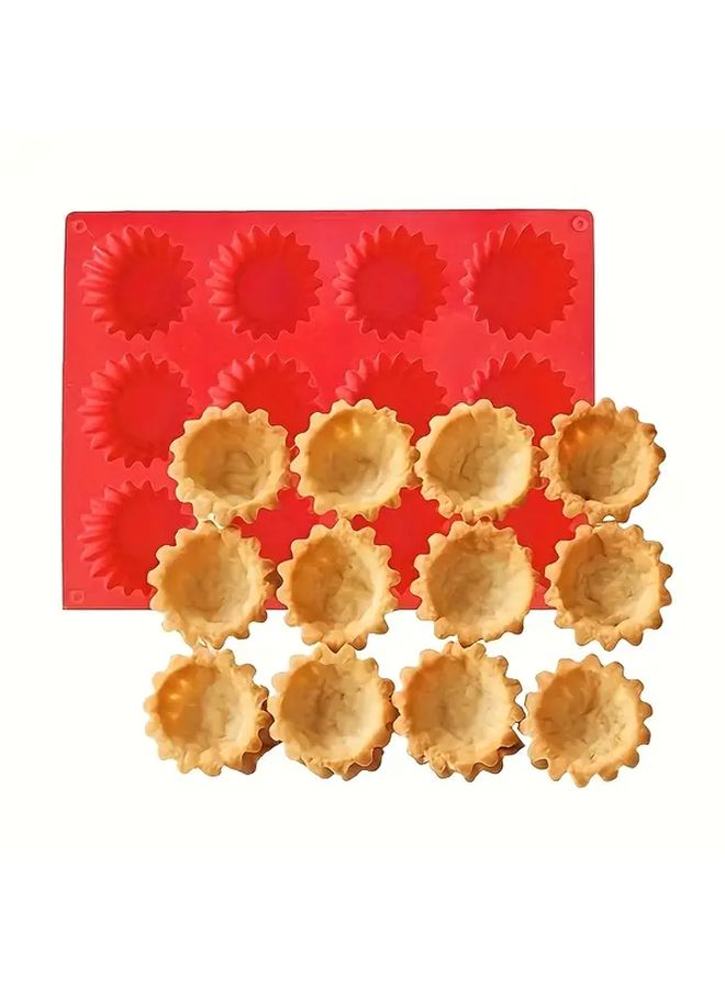 1 3pcs Silicone Blue Muffin Cup Donut And Cake Baking Pan Easy To Clean Heat Resistant Kitchen Tool For Restaurants Christmas Valentine Halloween Gift - Image 3