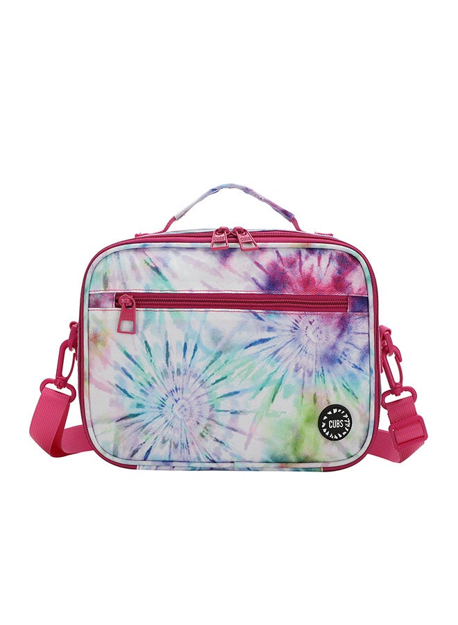 CUBS Tie Dyed Waterproof lunch bag with removable shoulder strap carrying your favorite meals to school, work or while traveling - Image 1