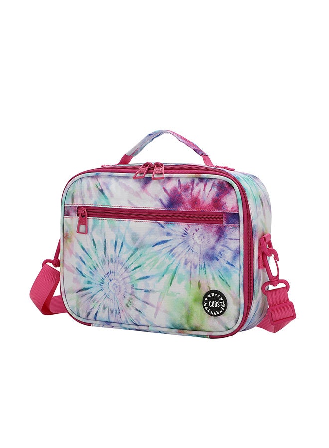 CUBS Tie Dyed Waterproof lunch bag with removable shoulder strap carrying your favorite meals to school, work or while traveling - Image 2