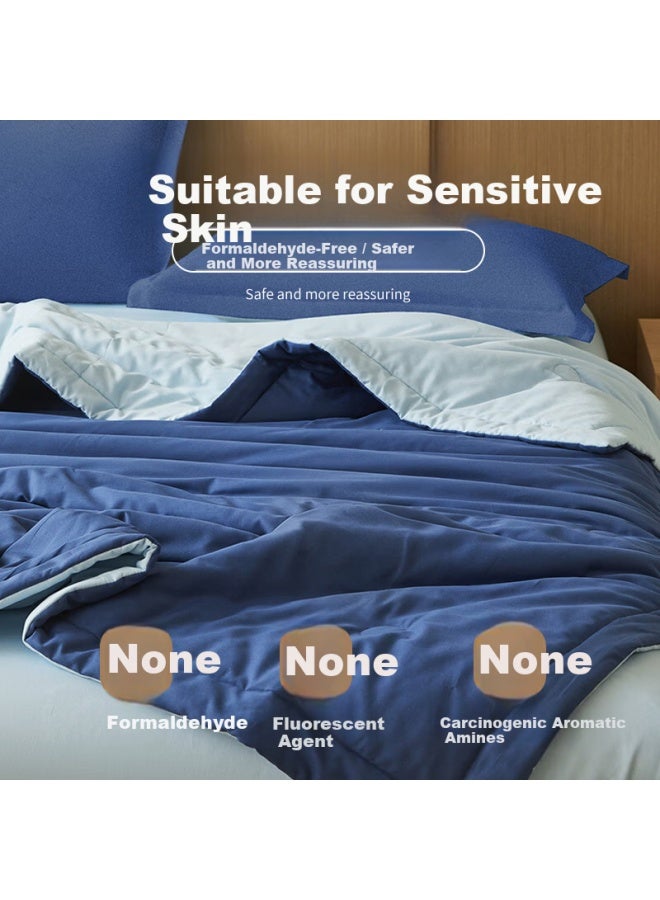 Muji A-class All-cotton Summer Quilt 100% Cotton Thin Quilt Core Pure Cotton Air-conditioning Summer Blanket 200x230cm